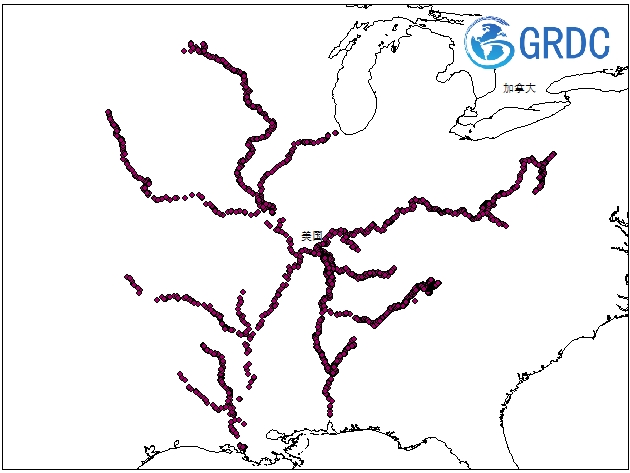海岸线建设地点（美国陆军工程兵团IENC）